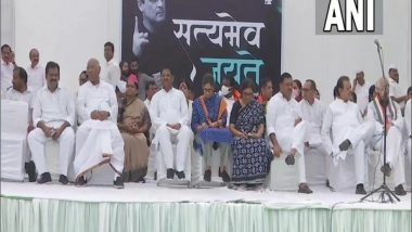 India News | Congress Holds 'Satyagraha' at Jantar Mantar over ED Probe Against Rahul Gandhi, Agnipath Scheme