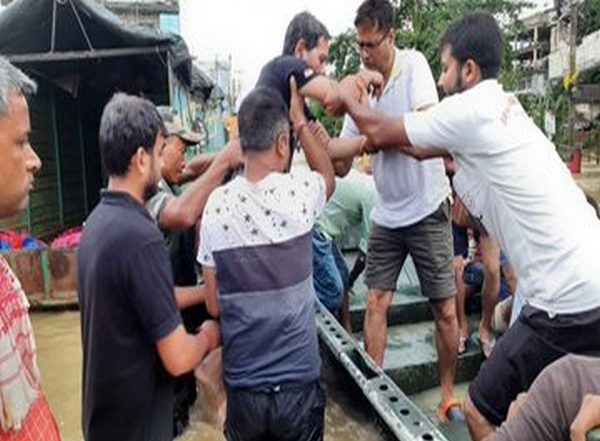 India News | Army, NDRF, SDRF Carry out Rescue Operations in Flood-affected Assam's Cachar