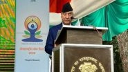 World News | Indian Mission in Nepal Marks Yoga Day in Presence of PM Deuba