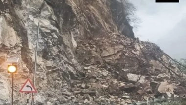 India News | Fallen Boulders Block Badrinath Highway, Restoration Work Underway