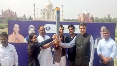 Sports News | Uttar Pradesh: Chess Olympiad Torch Relay Reaches Agra