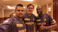 KKR Celebrate John Cena's WWE Return in Hilarious Style, Photoshop Wrestler in Sunil Narine and Andre Russell's Selfie (See Pic)