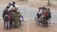 WATCH: Man Carries 6 People on a Bike in Viral Video; Internet is Shocked!&nbsp;&nbsp;