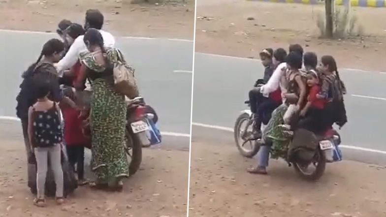 WATCH: Man Carries 6 People on a Bike in Viral Video; Internet is Shocked!  