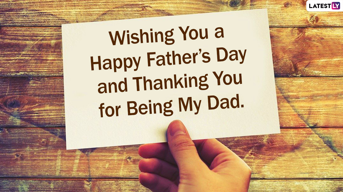 Father's Day 2022 Thank You Messages: Express Gratitude to Your ...
