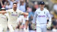 IND vs ENG 5th Test: Sam Billings To Keep Wickets, James Anderson Replaces Jamie Overton As Hosts Name Playing XI