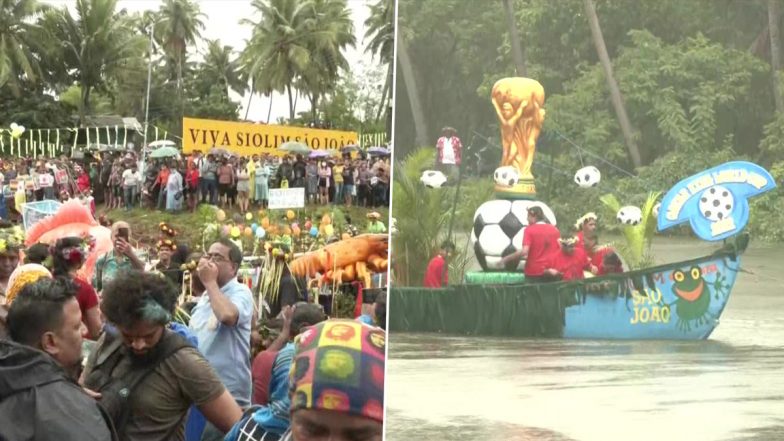 Sao Joao Festival 2022: People Take Part in Boat Parade To Celebrate the Feast of St John the Baptist in Goa (See Pics)