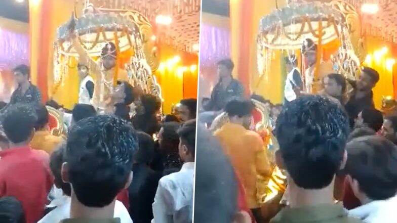 Uttar Pradesh Shocker: Army Jawan Babu Lal Yadav Killed After Groom Accidentally Fires Pistol During Wedding Procession, Arrested (Watch Video)