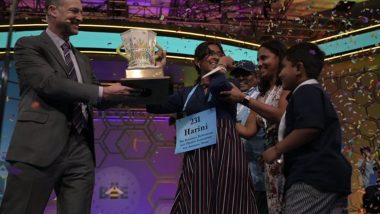 Harini Logan, Indian-American Eight-Grader, Wins 2022 National Spelling Bee Champion in 1st-Ever Tiebreaker