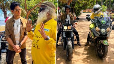 Sidharth Malhotra Shares Stills From Recent Bike Ride With Sadhguru (View Pics)