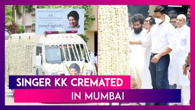 Singer KK Cremated In Mumbai; Javed Akhtar, Shankar Mahadevan, Alka Yagnik, Shreya Ghoshal & Many Others Pay Their Last Respects