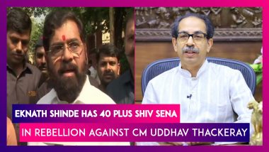 Maharashtra: Eknath Shinde Has 40 Plus Mlas Of 55 Shiv Sena Mlas In His Camp In Rebellion Against CM Uddhav Thackeray