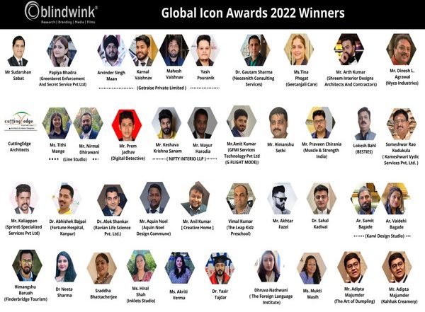 Business News | Blindwink Announces Winners for Global Icon Awards - 2022