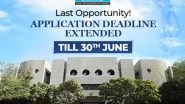Business News | Institute of Law, Nirma University Extends the Deadline for Online Application to Its B.A. LL.B (Hons)/B.Com LL.B (Hons) Programs Till 30 June 2022