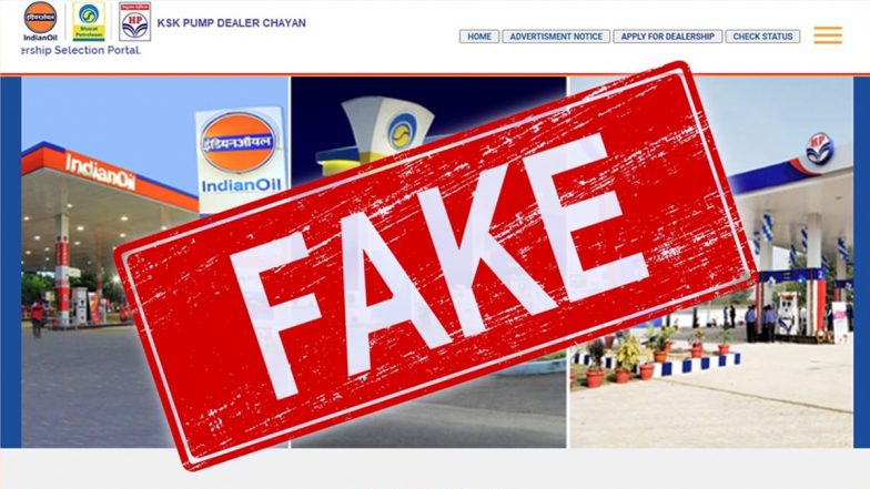 Petrol Pump Dealerships Offered by Website Through Indian Oil? Here's a Fact Check of the Fake News Going Viral