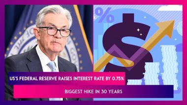 US's Federal Reserve Raises Key Interest Rate By 0.75%, Biggest Hike In 30 Years