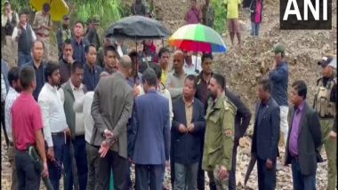 India News | Meghalaya CM Takes Stock of Landslide Situation in East Jaintia Hills District