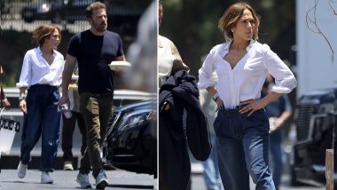 Jennifer Lopez Spotted On The Sets Of Beau Ben Affleck’s Vaccarro Biopic (View Pics)