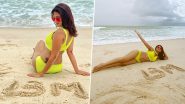 Jennifer Winget Poses in Neon Bikini by the Beach as She Celebrates 13 Million Followers on Instagram (View Pics)