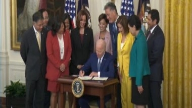 World News | President Biden Signs Bill to Kickstart Creation of National Asian American and Pacific Islander Museum