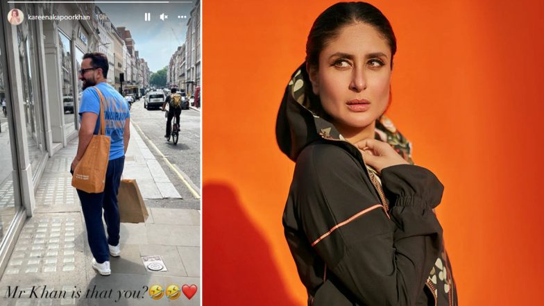 Saif Ali Khan Is Acing at Husband Duties in Latest Still Shared by Kareena Kapoor from Their London Vacay!