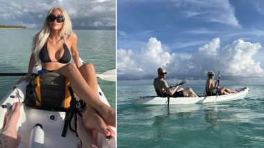 Bikini-Clad Kim Kardashian and Beau Pete Davidson Sail Through Breathtaking Locale in Latest Vacay Stills on Instagram!