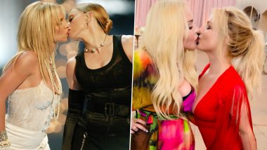 Britney Spears and Madonna Recreate Their Iconic VMAs Kiss 19 Years Later at Britney’s Wedding With Sam Asghari (View Pics)