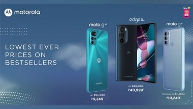 Business News | Lowest Ever Prices on Bestselling Motorola Phones Exclusively During the Flipkart End of Season Sale from 11th - 17th June