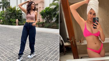 Mrunal Thakur Flaunts Her Bod in Pink Lingerie as She Shares Her 'Post Workout' Hot Pics on Instagram!