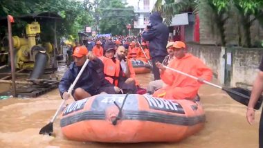 Assam Rains 2022: NDRF Teams Carry Out Relief Work After Heavy Rains Cause Waterlogging in Guwahati (See Pics)