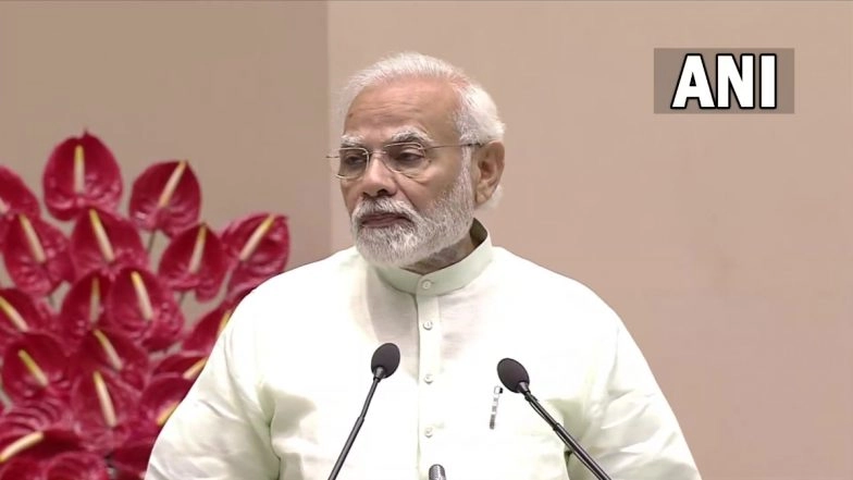 Modi in Mumbai: PM Inaugurates Jal Bhushan Building and Gallery of Revolutionaries at Raj Bhawan