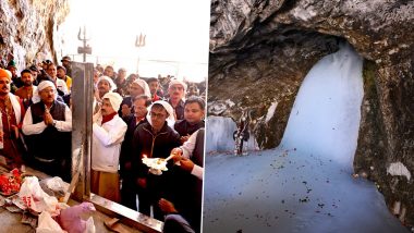 Jyestha Purnima 2022: 'Pratham Puja' Performed at Holy Cave Shrine To Mark the Beginning of the Annual Amarnath Yatra