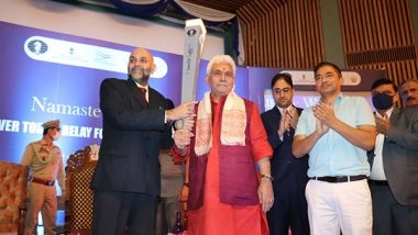 Sports News | J-K: Chess Olympiad Torch Relay Reaches Srinagar