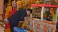 World News | Mongolia President Pays Obeisance to Holy Kapilavastu Relics of Lord Buddha at Ganden Monastery