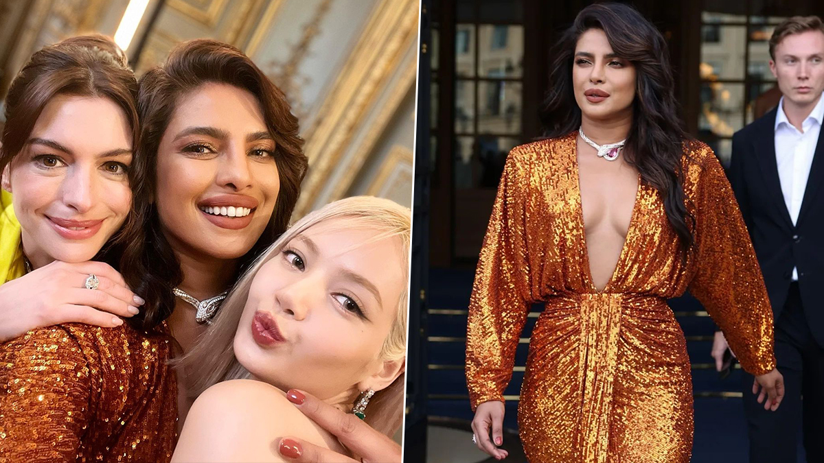 Priyanka Chopra: Girls' night out: Priyanka Chopra hangs out with  Blackpink's Lisa, Zendaya & Anne Hathaway at Bulgari event in Venice - The  Economic Times