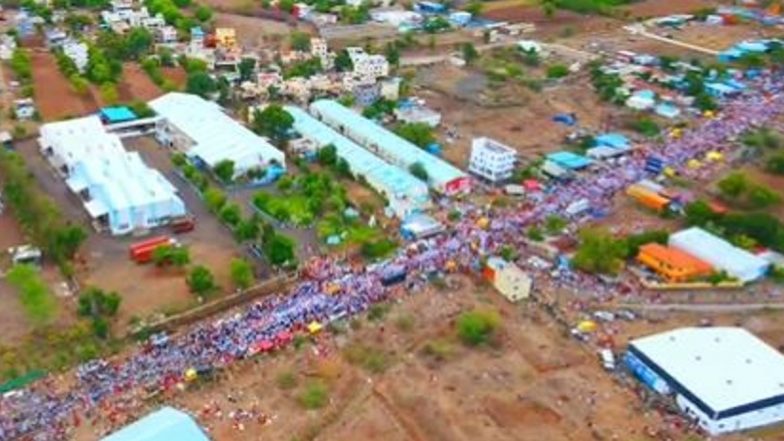 Ashadhi Wari 2022: Watch Beautiful Video Of Dnyaneshwar Maharaj Palkhi Moving Out Of Pune, Will Reach Pandharpur Before Ashadhi Ekadashi