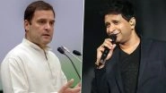 KK Dies at 53: Rahul Gandhi Condoles 'Untimely Demise' of the Legendary Singer