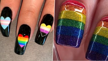 Pride Month 2022 Nail Art: From Rainbow Hues to Bi Flag Gradient; 5 Manicure Ideas To Show Support to the LGBT Community (Watch Videos)