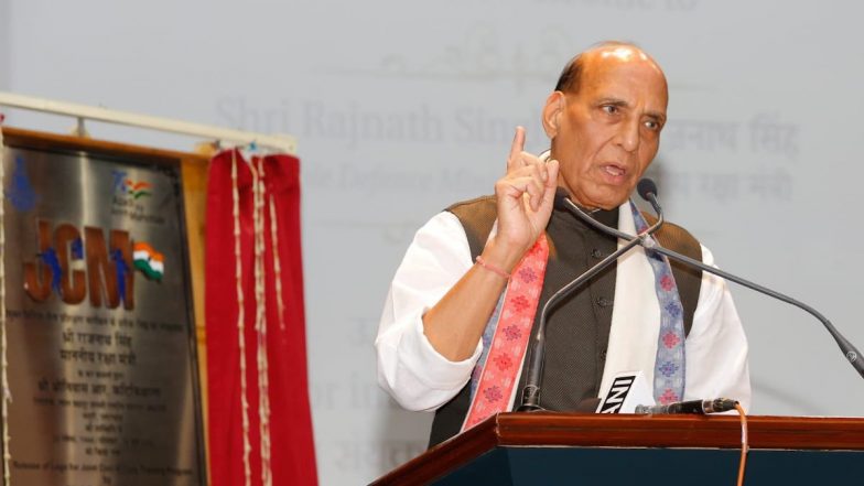 West Bengal: Rajnath Singh Addresses Navy Officers in Kolkata, Says ‘Sense of National Pride Inspires Us To Sacrifice’