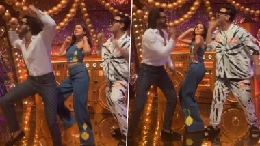 Ranveer Singh and Sara Ali Khan Dance to Jugjugg Jeeyo’s The Punjaabban Song Along With Karan Johar (Watch Video)