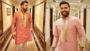 Rohit Sharma Looks Dapper in Kurta Pajama by Manish Malhotra, Indian Captain Calls It &lsquo;Just the Right Amount of Desi Tadka&rsquo; (View Photos)