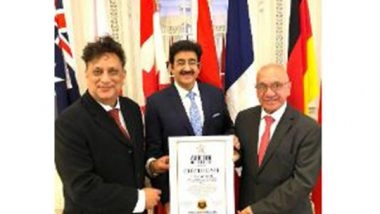 Business News | Sandeep Marwah Entered into World Book of Records Second Time