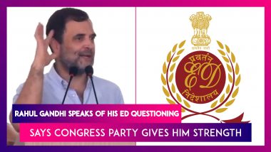 Rahul Gandhi Speaks Of His ED Questioning, Says Congress Party Gives Him Strength