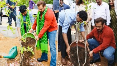 Salman Khan Plants Saplings as He Joins Green India Challenge (View Viral Pics)