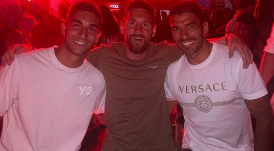 Barcelona Post Lionel Messi's Ibiza Holiday Photo With Luis Suarez and Ferran Torres (See Pic)