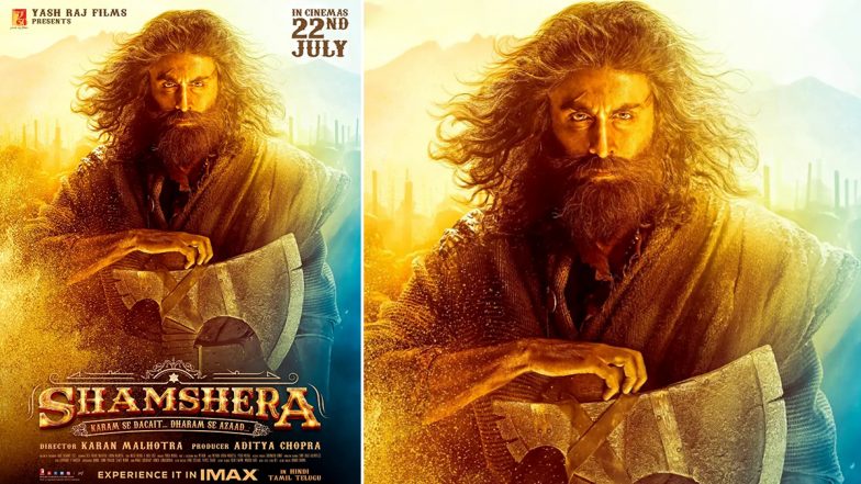 Shamshera: YRF Reveals New Poster Starring Sanjay Dutt As the Antagonist