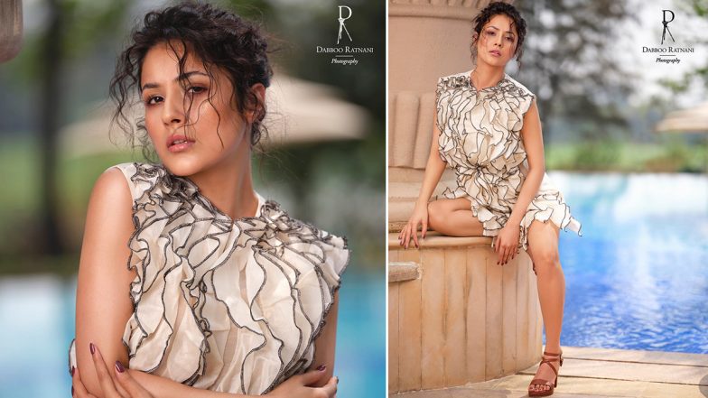 Shehnaaz Gill Exudes Glam as She Stuns in an Organza Ruffle Dress for Dabboo Ratnani’s Photoshoot (View Pics)