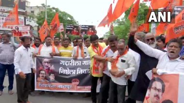 Maharashtra Political Crisis: Shiv Sena Workers Protest Against Party Rebel MLAs, Say 'Traitors' Won't Be Forgiven