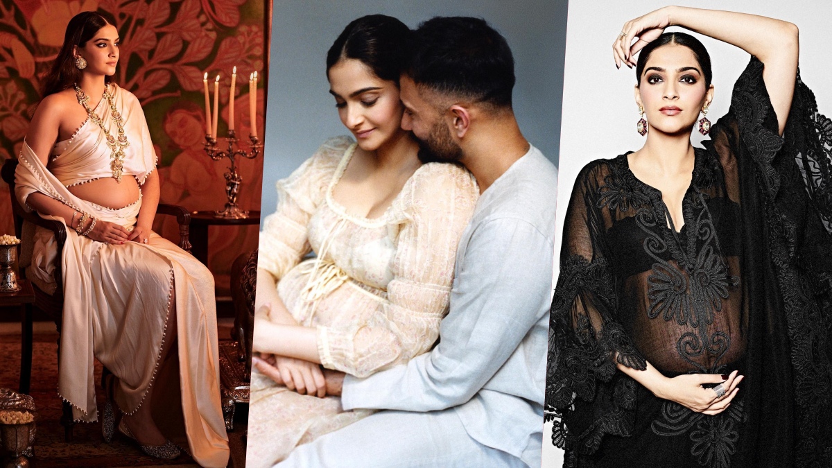 Pregnant Bollywood star Sonam Kapoor slays royal look in new maternity  photoshoot