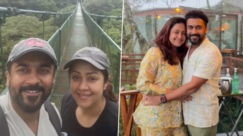 Suriya Sivakumar and His Wife Jyothika Saravanan Share Beautiful Pictures of Their Trip (View Pics)